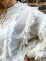 Feather Fringe Sweater