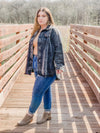 Snake Lined Jean Jacket