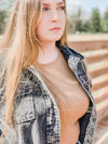 Snake Lined Jean Jacket